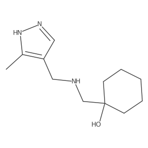 1-[[(5-methyl-1H-pyrazol-4-yl)methylamino]methyl]cyclohexan-1-ol Structure
