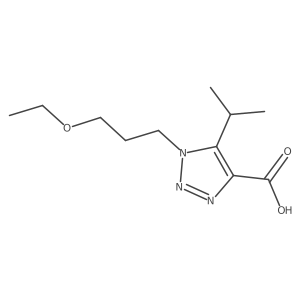 1-(3-ethoxypropyl)-5-(propan-2-yl)-1H-1,2,3-triazole-4-carboxylic acid Structure
