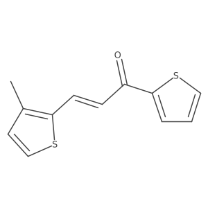 (2E)-3-(3-Methylthiophen-2-yl)-1-(thiophen-2-yl)prop-2-en-1-one Structure