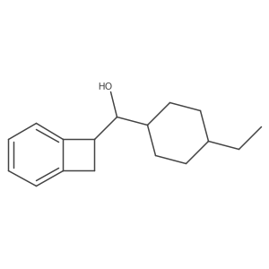 Bicyclo[4.2.0]octa-1,3,5-triene-7-methanol, I+/--(4-ethylcyclohexyl)-结构式
