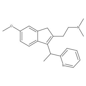 6-Methoxy-N,N-dimethyl-3-[1-(2-pyridinyl)ethyl]-1H-indene-2-ethanamine结构式