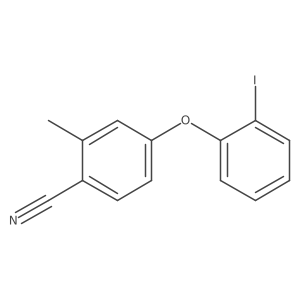 4-(2-Iodophenoxy)-2-methylbenzonitrile Structure