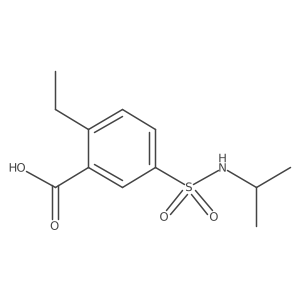 2-Ethyl-5-[(propan-2-yl)sulfamoyl]benzoic acid Structure