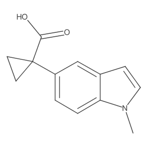 1-(1-Methyl-1H-indol-5-YL)cyclopropane-1-carboxylic acid结构式