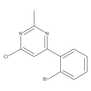 4-(2-Bromophenyl)-6-chloro-2-methylpyrimidine Structure