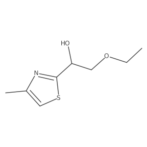 2-Ethoxy-1-(4-methyl-1,3-thiazol-2-yl)ethan-1-ol Structure