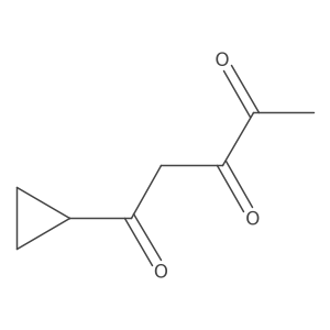 1-Cyclopropylpentane-1,3,4-trione Structure