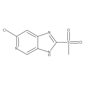 6-chloro-2-(methylsulfonyl)-3H-imidazo[4,5-c]pyridine Structure
