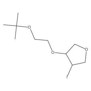 3-[2-(Tert-butoxy)ethoxy]-4-iodooxolane结构式