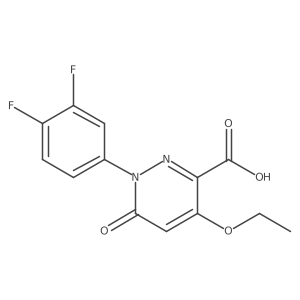 1-(3,4-Difluorophenyl)-4-ethoxy-6-oxo-1,6-dihydropyridazine-3-carboxylic acid Structure