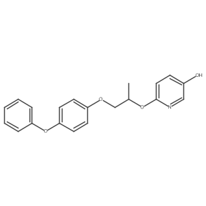 6-[1-Methyl-2-(4-phenoxyphenoxy)ethoxy]-3-pyridinol结构式