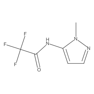 2,2,2-trifluoro-N-(1-methyl-1H-pyrazol-5-yl)acetamide结构式