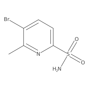 5-Bromo-6-methylpyridine-2-sulfonamide结构式