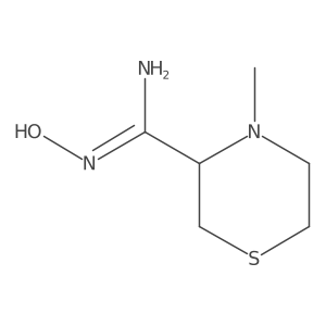 N'-Hydroxy-4-methylthiomorpholine-3-carboximidamide结构式
