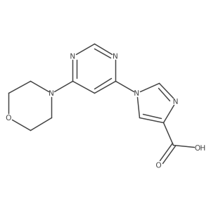 1-(6-Morpholinopyrimidin-4-yl)-1H-imidazole-4-carboxylic acid Structure