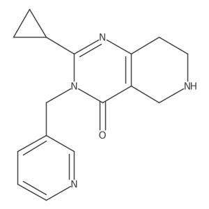 2-Cyclopropyl-3-(pyridin-3-ylmethyl)-5,6,7,8-tetrahydropyrido[4,3-d]pyrimidin-4(3H)-one Structure