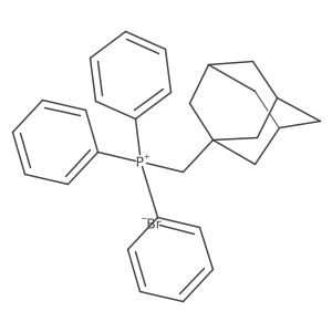 (Adamantan-1-ylmethyl)triphenylphosphonium bromide结构式