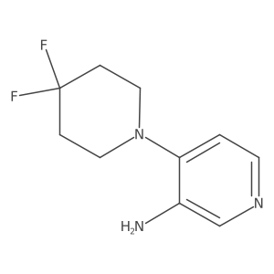 4,4-Difluoro-3,4,5,6-tetrahydro-2H-[1,4']bipyridinyl-3'-ylamine结构式
