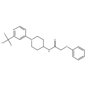 2-phenoxy-N-{1-[6-(trifluoromethyl)pyrimidin-4-yl]piperidin-4-yl}acetamide Structure