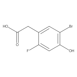 5-Bromo-2-fluoro-4-hydroxyphenylacetic acid结构式