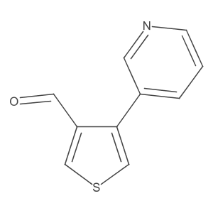 4-(Pyridin-3-yl)thiophene-3-carbaldehyde结构式