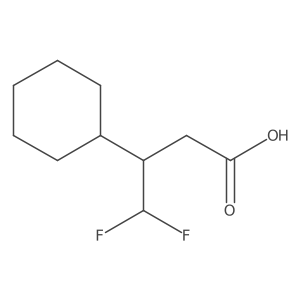 3-Cyclohexyl-4,4-difluorobutanoic acid结构式
