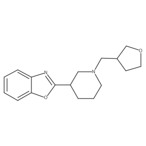 2-{1-[(Oxolan-3-yl)methyl]piperidin-3-yl}-1,3-benzoxazole结构式