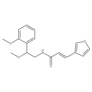 (E)-3-(furan-3-yl)-N-(2-methoxy-2-(2-methoxyphenyl)ethyl)acrylamide结构式