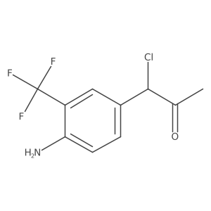 1-(4-Amino-3-(trifluoromethyl)phenyl)-1-chloropropan-2-one Structure