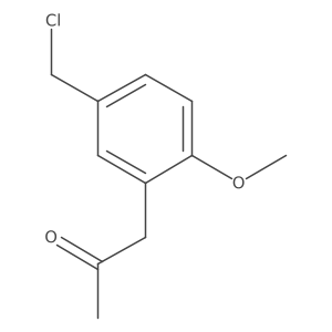 1-(5-(Chloromethyl)-2-methoxyphenyl)propan-2-one结构式