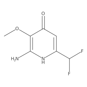 2-Amino-6-(difluoromethyl)-3-methoxypyridin-4-ol结构式