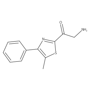 2-Aminoacetyl-5-methyl-4-phenylthiazole结构式