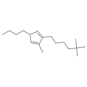 1-butyl-4-chloro-3-[(3,3,3-trifluoropropoxy)methyl]-1H-pyrazole Structure