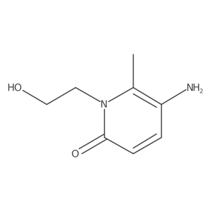 5-Amino-1-(2-hydroxyethyl)-6-methyl-1,2-dihydropyridin-2-one结构式