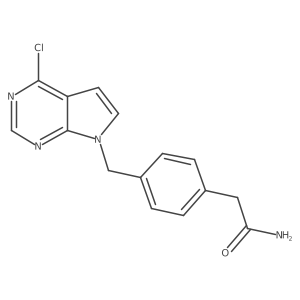 4-[(4-Chloro-7H-pyrrolo[2,3-d]pyrimidin-7-yl)methyl]benzeneacetamide Structure