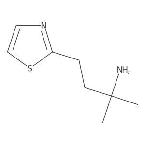 2-Methyl-4-(1,3-thiazol-2-yl)butan-2-amine Structure