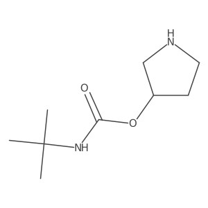 (R)-Pyrrolidin-3-yltert-butylcarbamate结构式