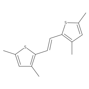 (E)-1,2-Bis(3,5-dimethylthiophen-2-yl)ethene Structure