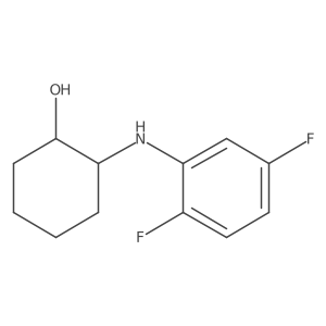 (1S,2S)-2-[(2,5-difluorophenyl)amino]cyclohexan-1-ol结构式