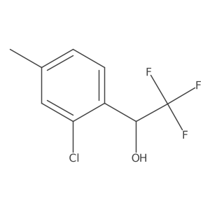 1-(2-Chloro-4-methylphenyl)-2,2,2-trifluoroethan-1-ol Structure