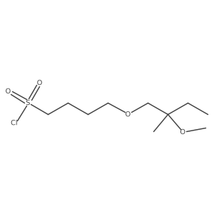 4-(2-Methoxy-2-methylbutoxy)butane-1-sulfonyl chloride结构式