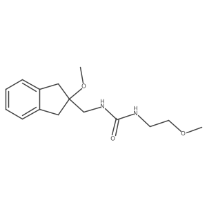 1-((2-methoxy-2,3-dihydro-1H-inden-2-yl)methyl)-3-(2-methoxyethyl)urea Structure