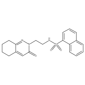 N-(2-(3-oxo-5,6,7,8-tetrahydrocinnolin-2(3H)-yl)ethyl)naphthalene-1-sulfonamide Structure