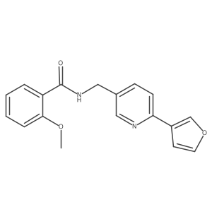 N-((6-(furan-3-yl)pyridin-3-yl)methyl)-2-methoxybenzamide结构式