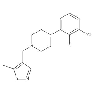 4-((4-(2,3-Dichlorophenyl)piperazin-1-yl)methyl)-5-methylisoxazole结构式