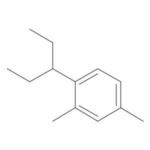 2,4-Dimethyl-1-(pentan-3-yl)benzene Structure