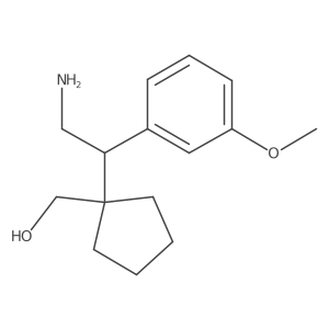 {1-[2-Amino-1-(3-methoxyphenyl)ethyl]cyclopentyl}methanol Structure