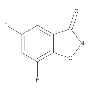 5,7-Difluoro-1,2-benzoxazol-3-ol结构式