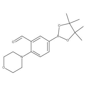 2-Morpholino-5-(4,4,5,5-tetramethyl-1,3,2-dioxaborolan-2-yl)benzaldehyde Structure