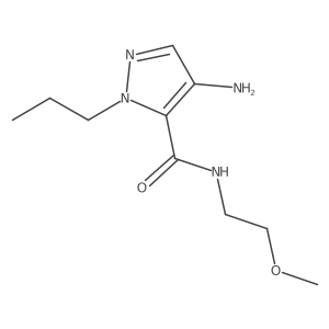 4-Amino-N-(2-methoxyethyl)-1-propyl-1H-pyrazole-5-carboxamide Structure